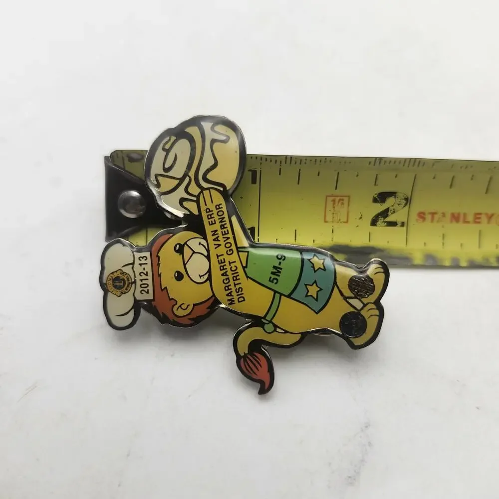 Lions Club 5M-9 Margaret Van Erp 2012-13 District Governor Chef Enamel Lapel Pin